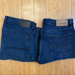 EUC Men’s Two Pair of Men’s Dark 34x30 Straight leg Jeans